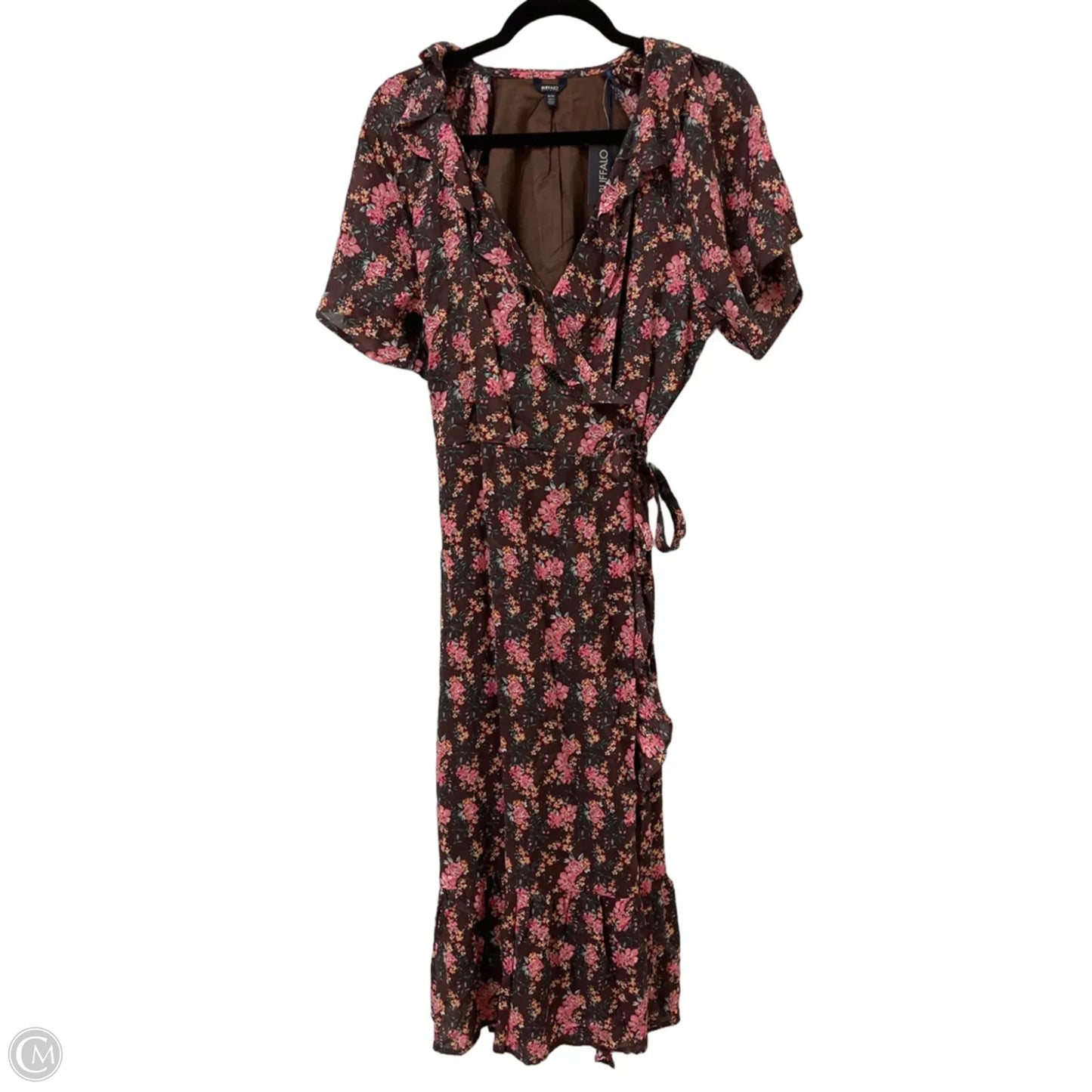 Dress Casual Midi By Buffalo David Bitton In Brown, Size: M