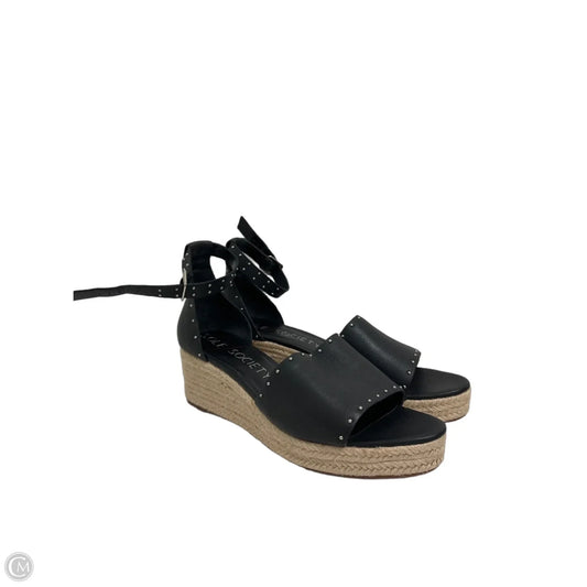 Sandals Heels Wedge By Sole Society In Black, Size: 10