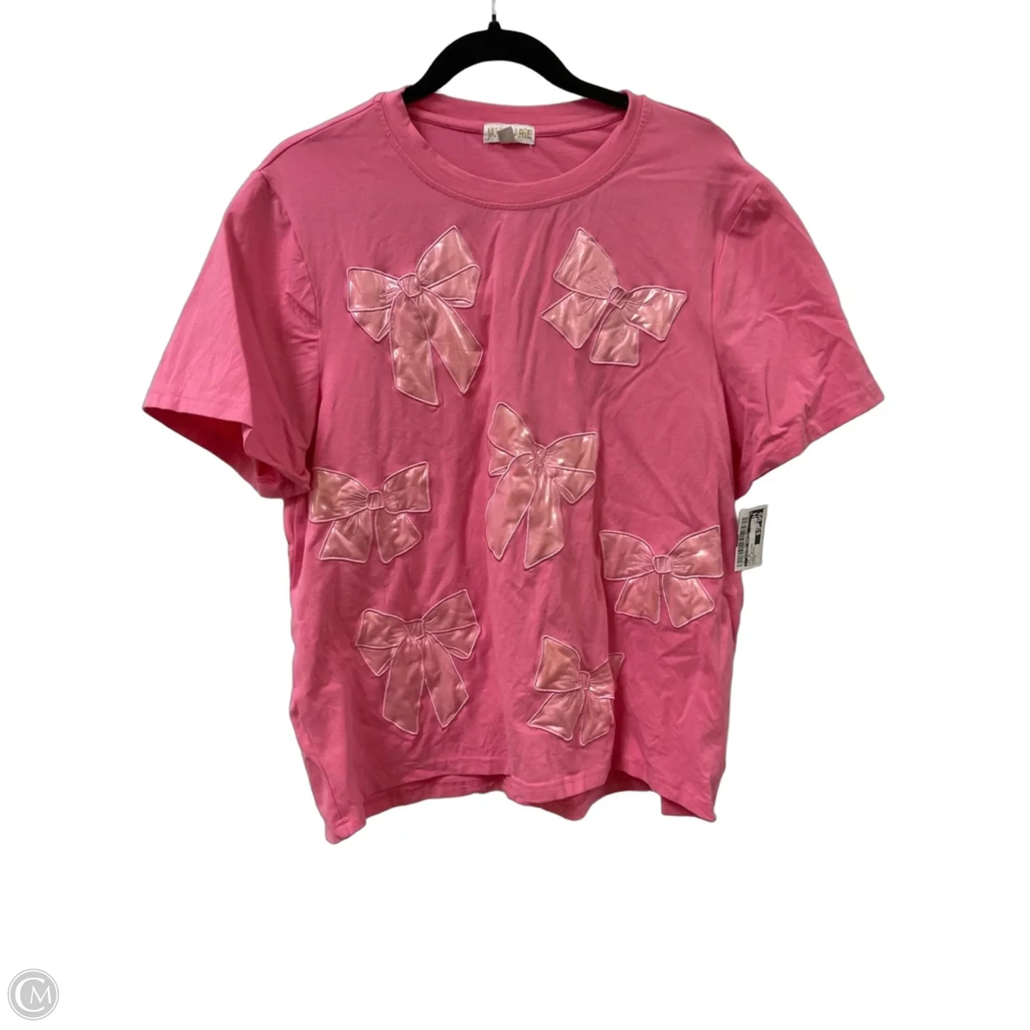 Top Short Sleeve By Clothes Mentor In Plaid Pattern, Size: M