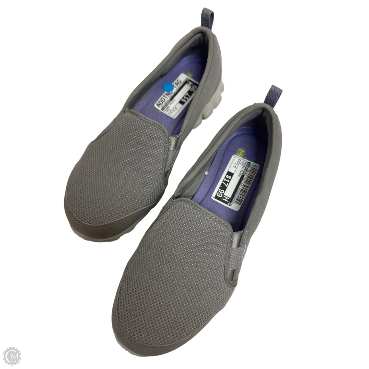 Shoes Flats By Skechers In Grey, Size: 7.5