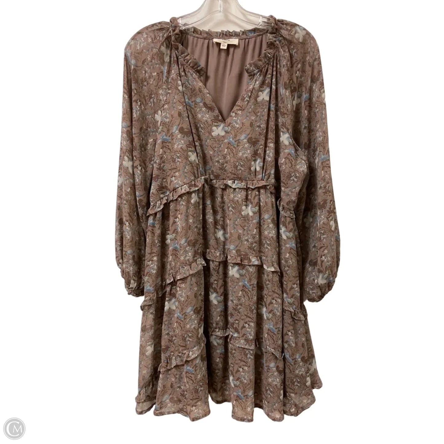 Dress Casual Midi By Entro In Brown, Size: L