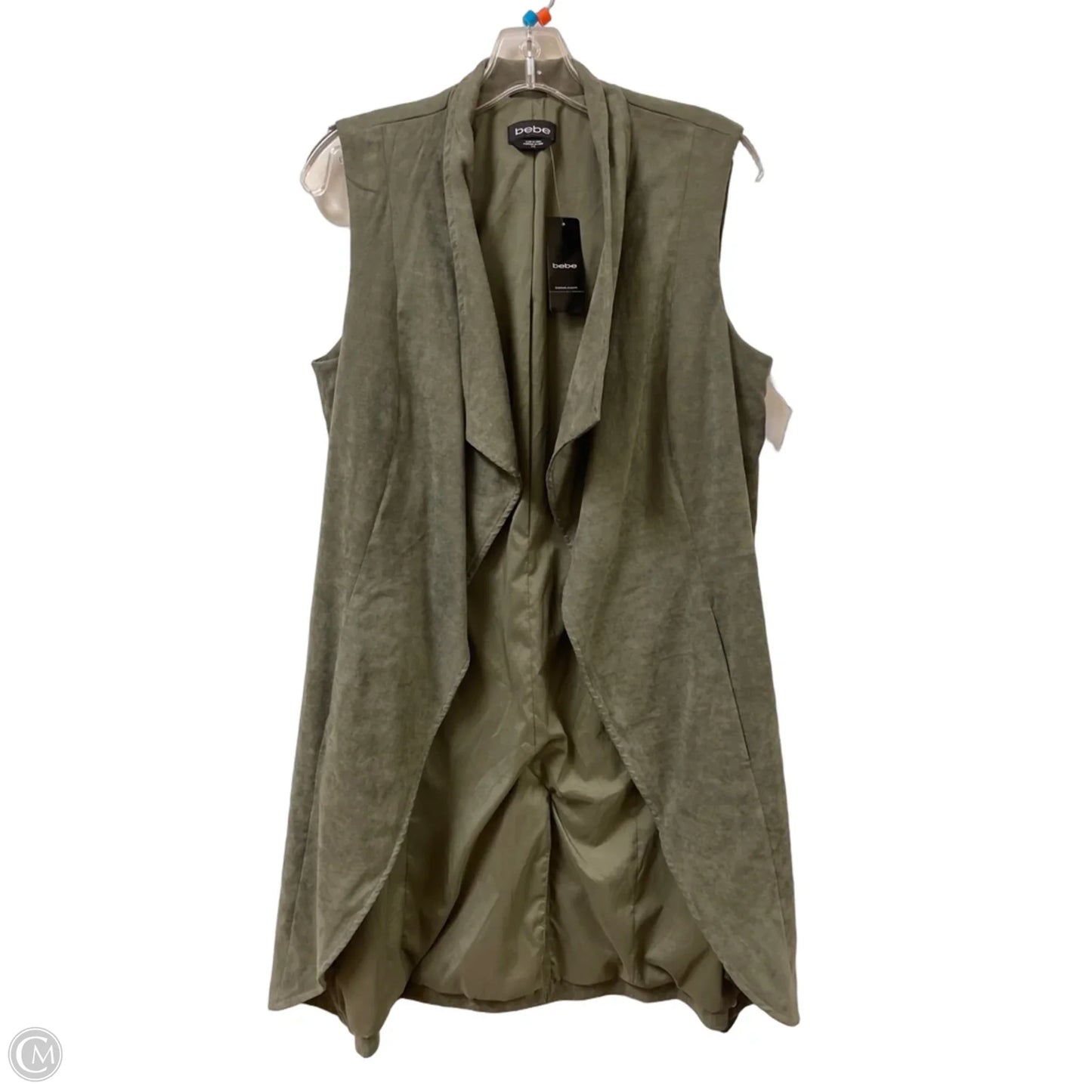 Vest Other By Bebe In Green, Size: L