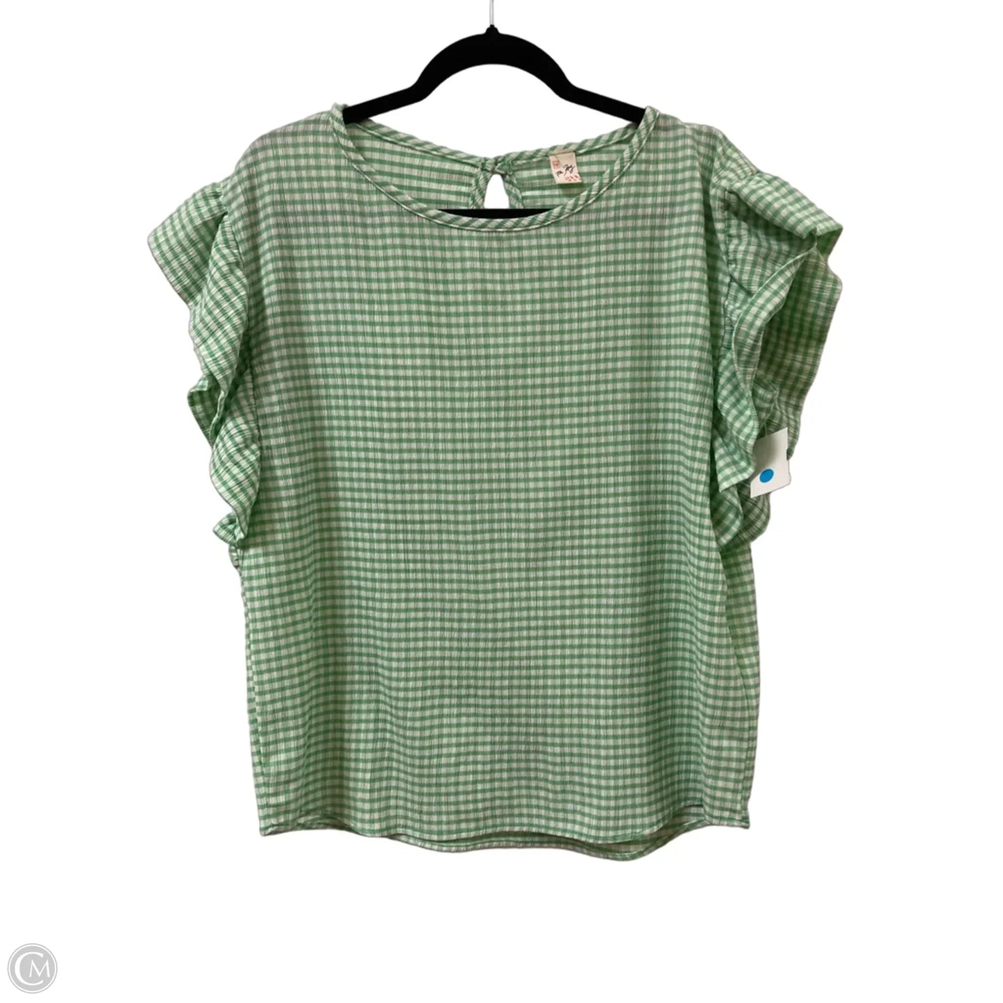 Top Short Sleeve By 7th Ray In Green, Size: L