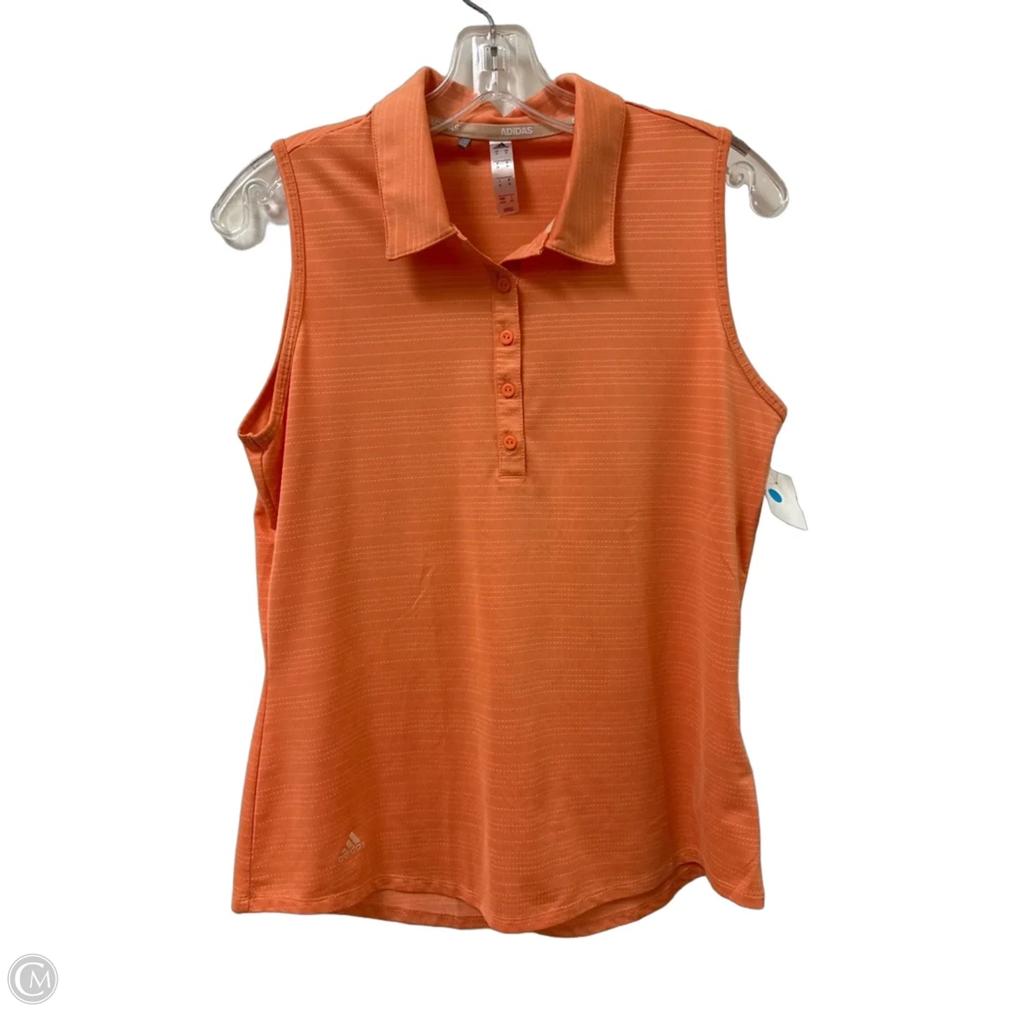 Athletic Tank Top By Adidas In Orange, Size: M