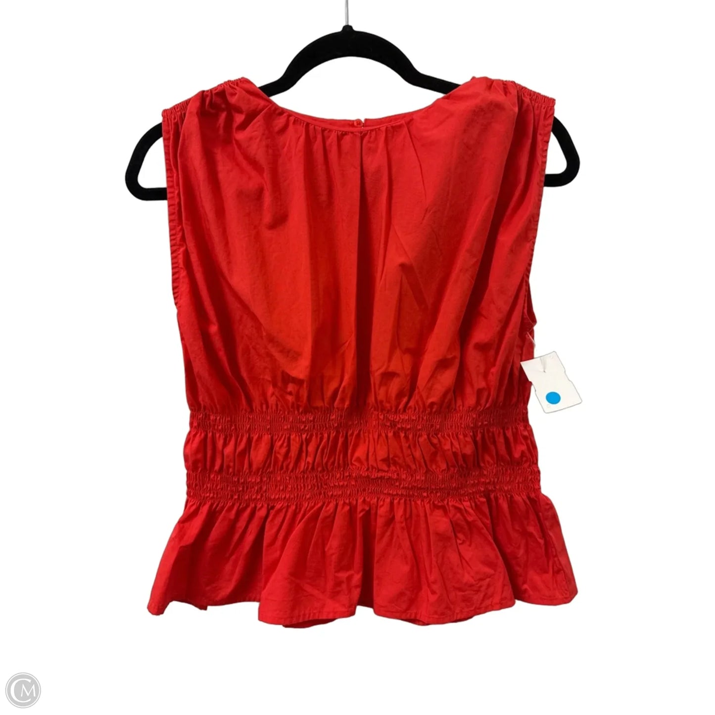 Top Sleeveless By Calvin Klein In Red, Size: M