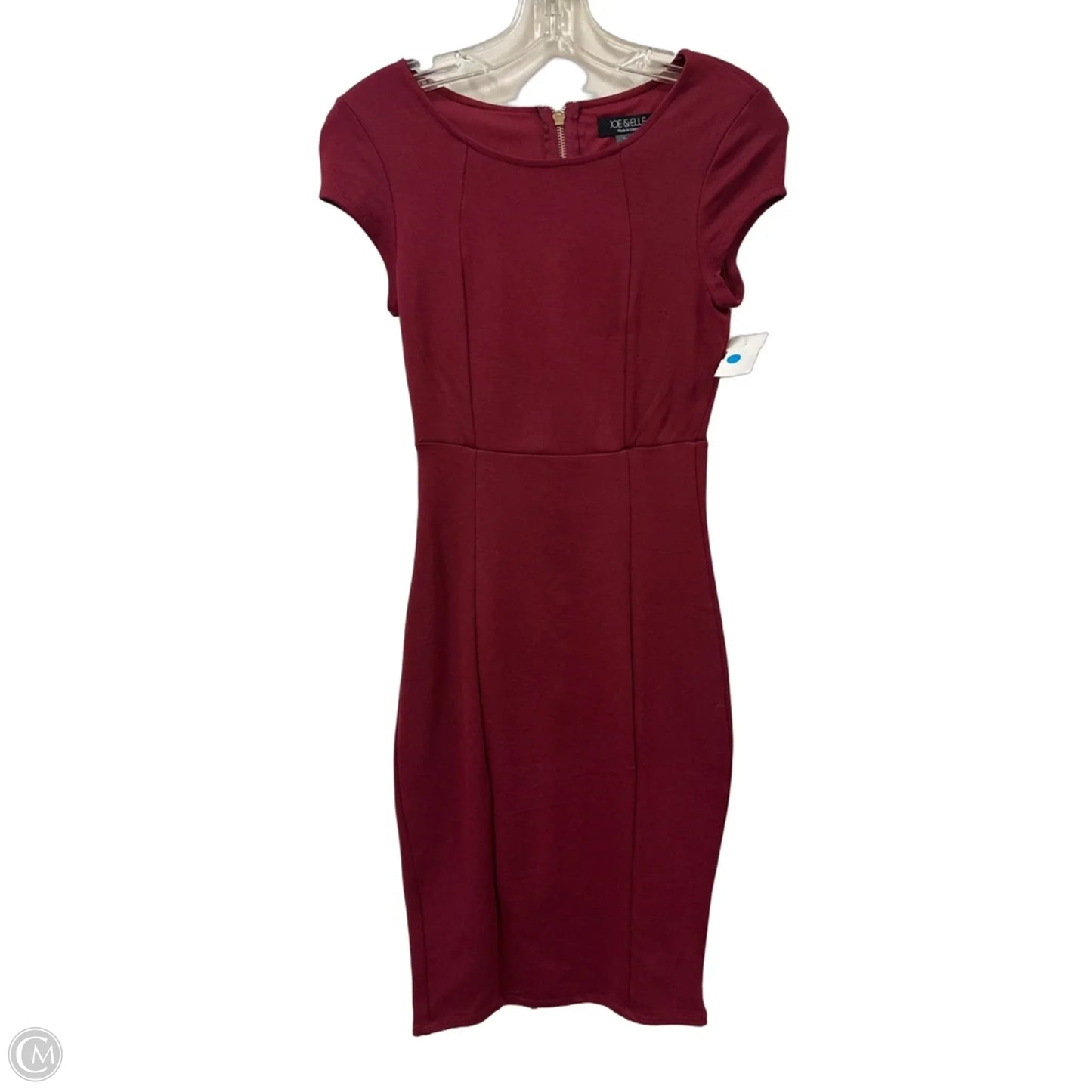 Dress Work By Clothes Mentor In Maroon, Size: Xs