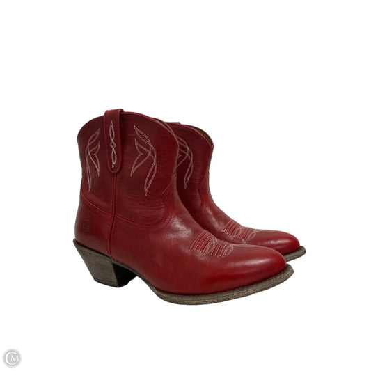 Boots Western By Ariat In Red, Size: 9