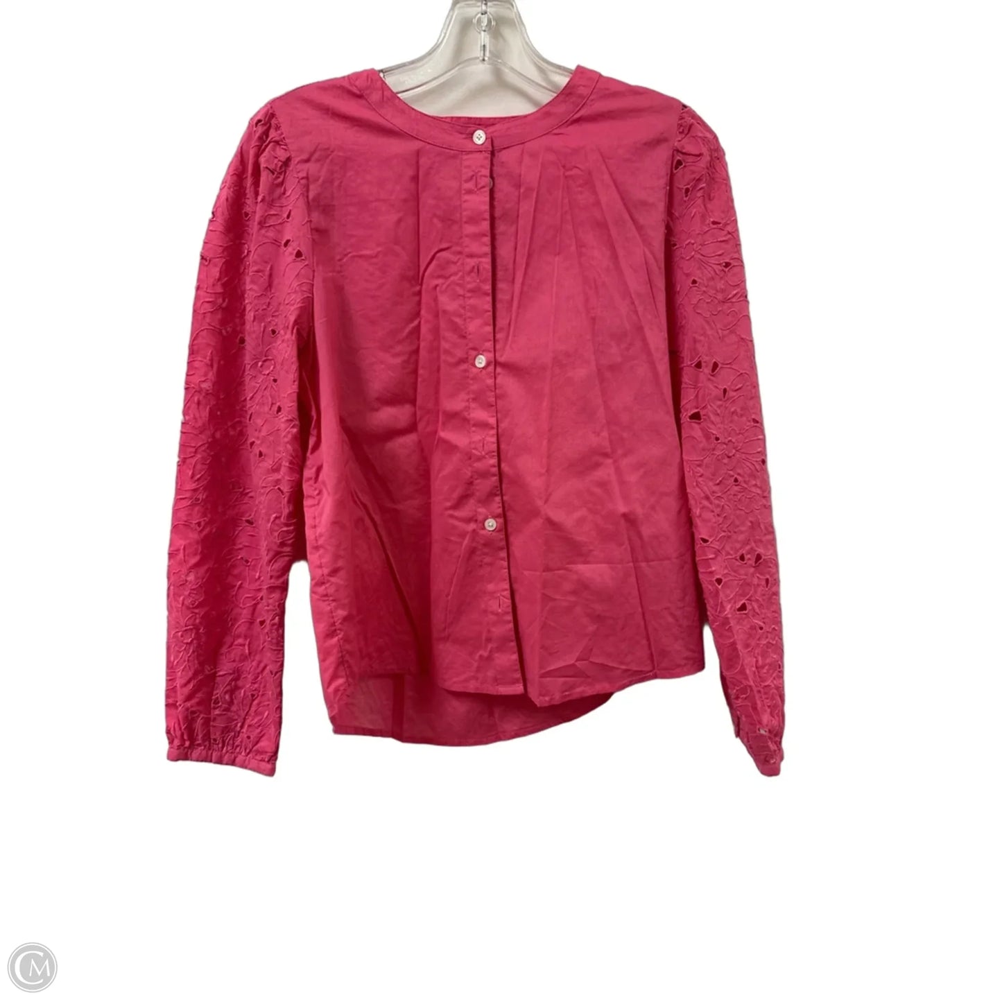 Blouse Long Sleeve By J. Crew In Pink, Size: S