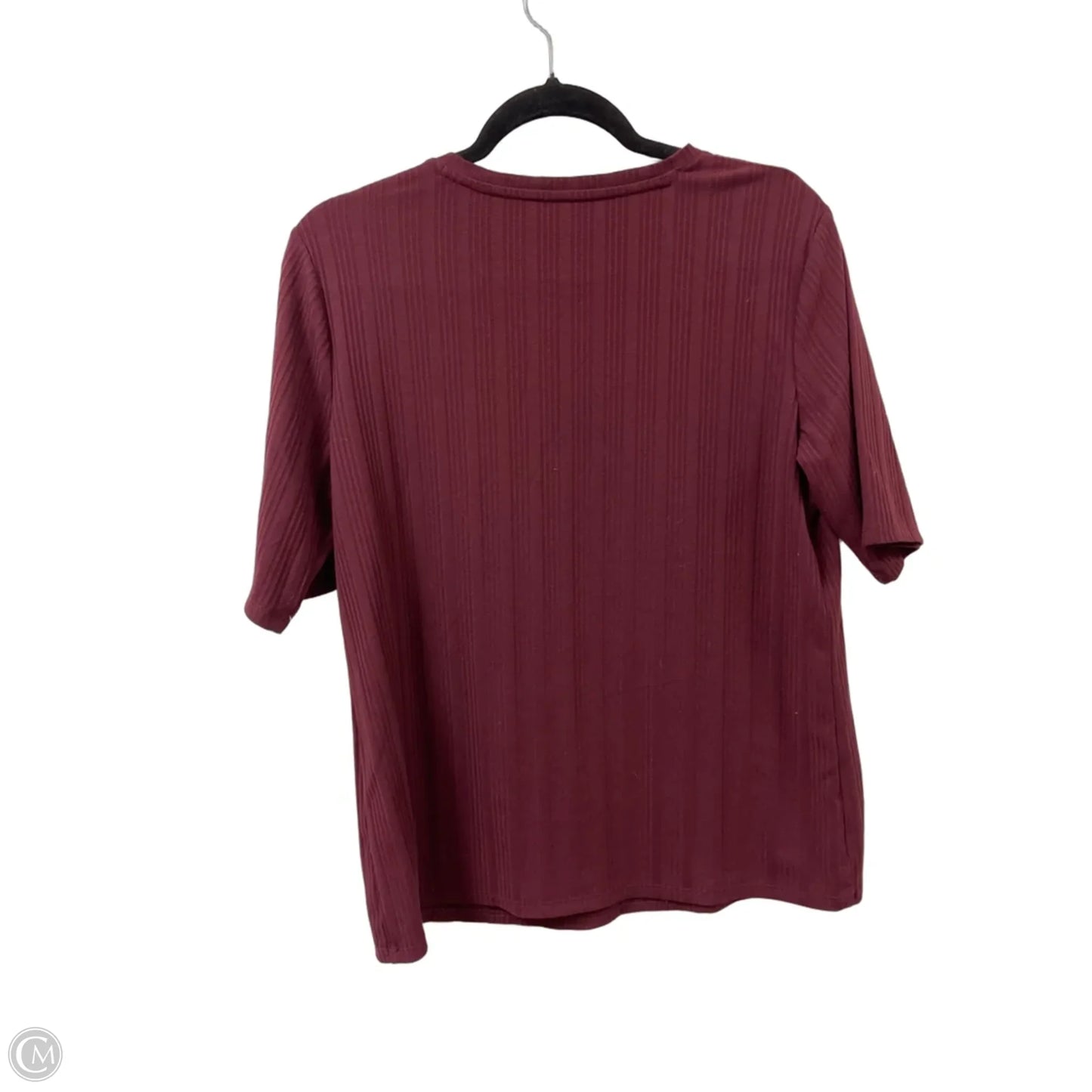 Top Short Sleeve By Nine West In Red, Size: L