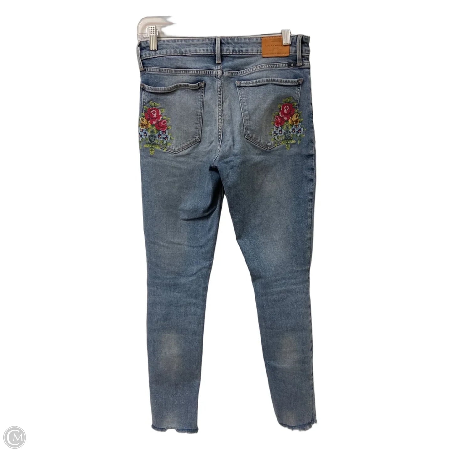 Jeans Skinny By Lucky Brand In Blue Denim, Size: 4