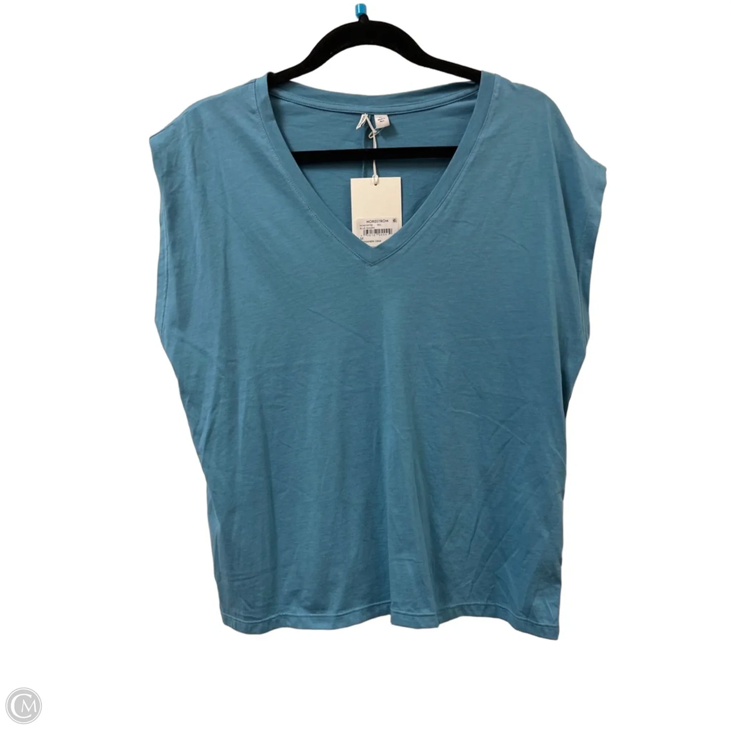 Top Short Sleeve By Nordstrom In Blue, Size: M