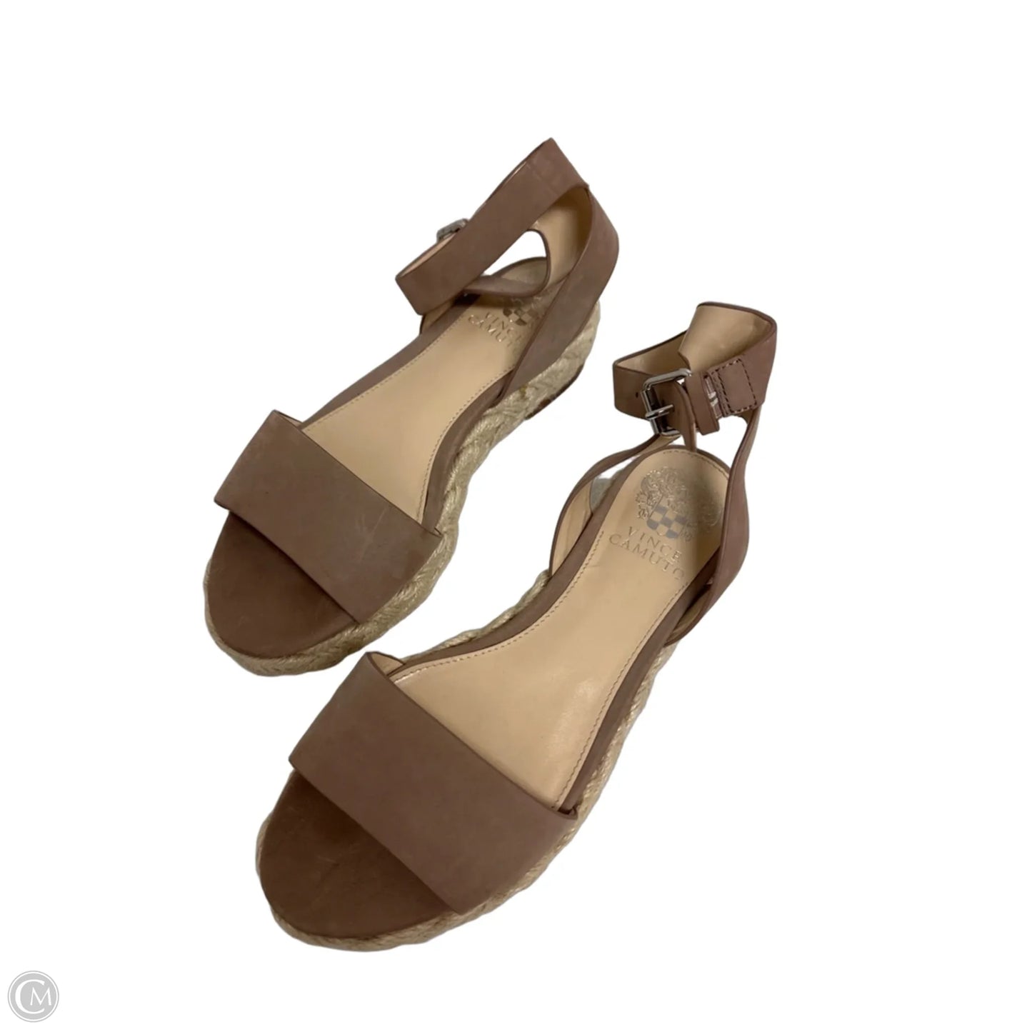 Sandals Heels Platform By Vince Camuto In Tan, Size: 6.5