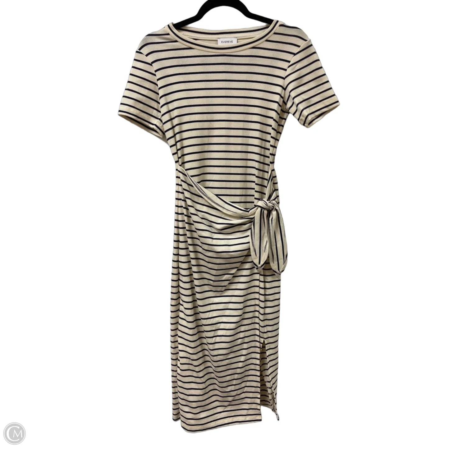 Dress Casual Midi By Evereve In Striped Pattern, Size: Xs