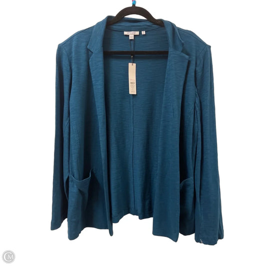 Sweater Cardigan By Chicos In Geometric Pattern, Size: Xl