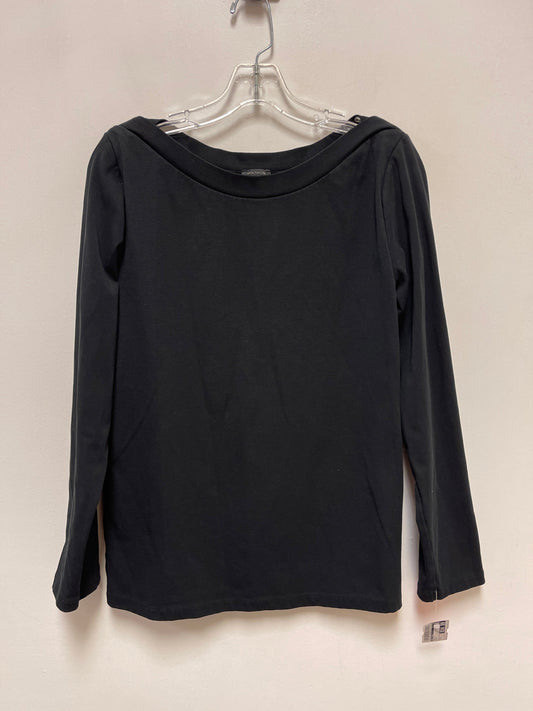 Top Long Sleeve By Ann Taylor In Black, Size: L