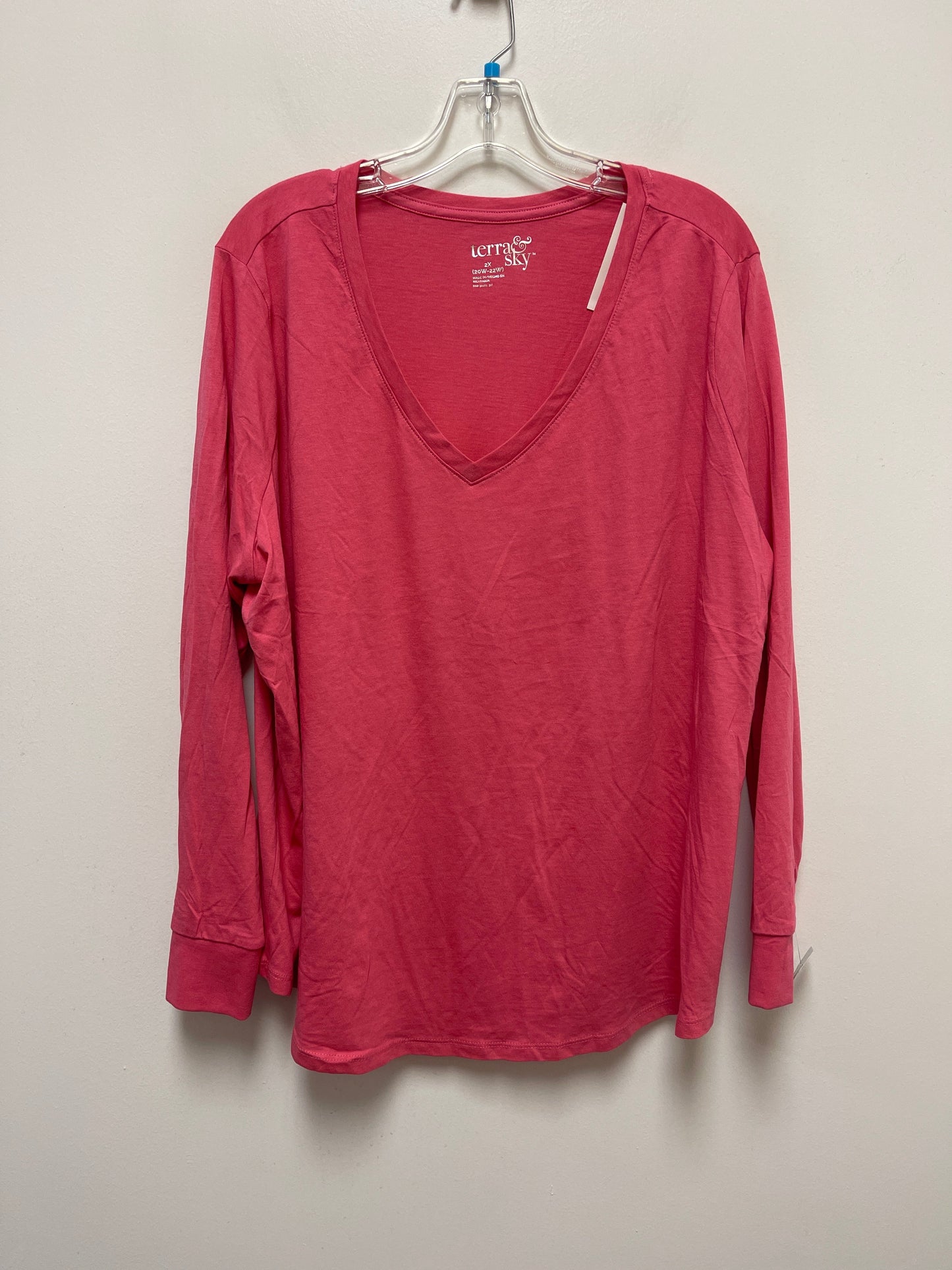 Top Long Sleeve By Terra & Sky  Size: 2x