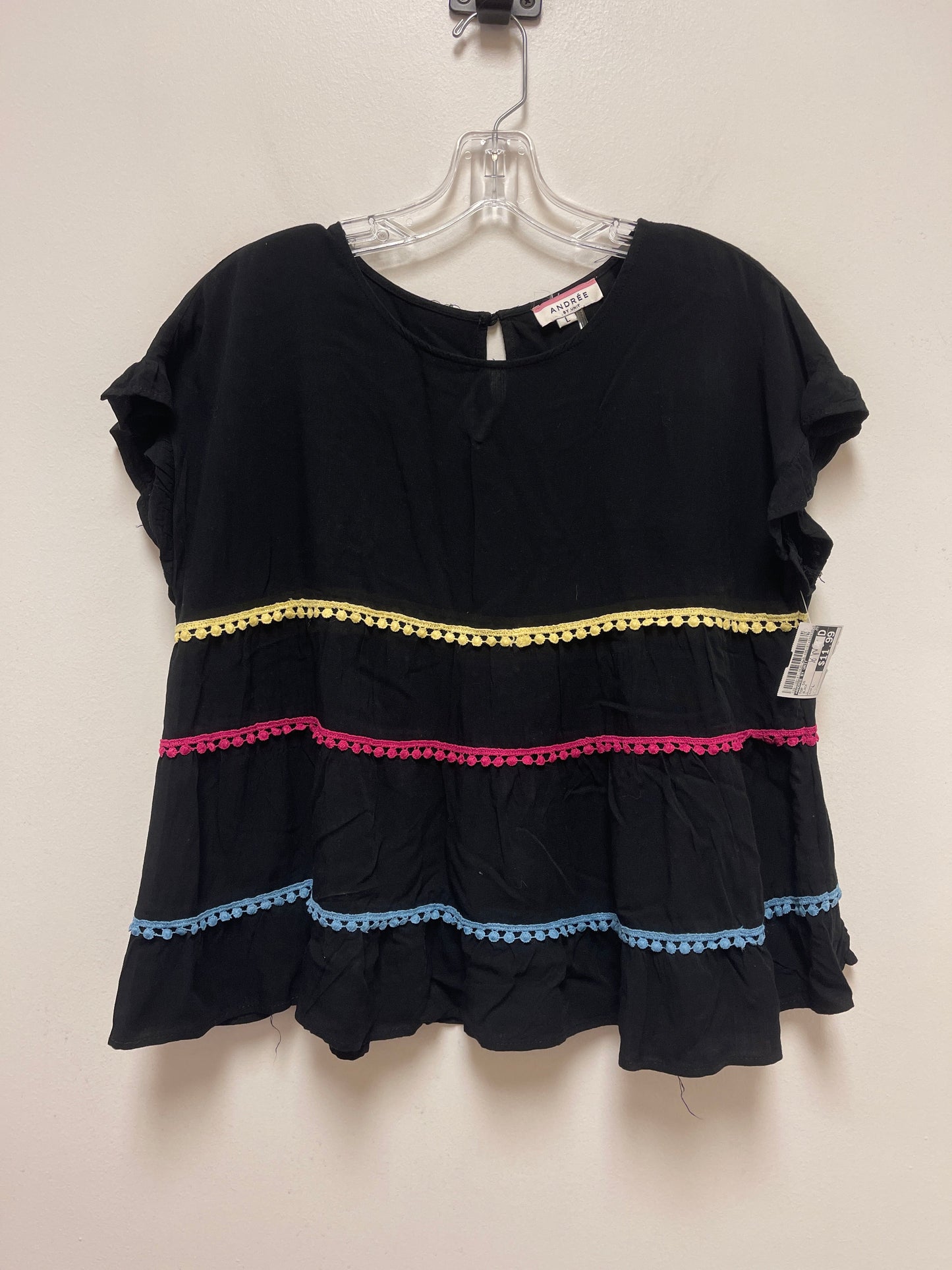 Top Short Sleeve By Andree By Unit  Size: L