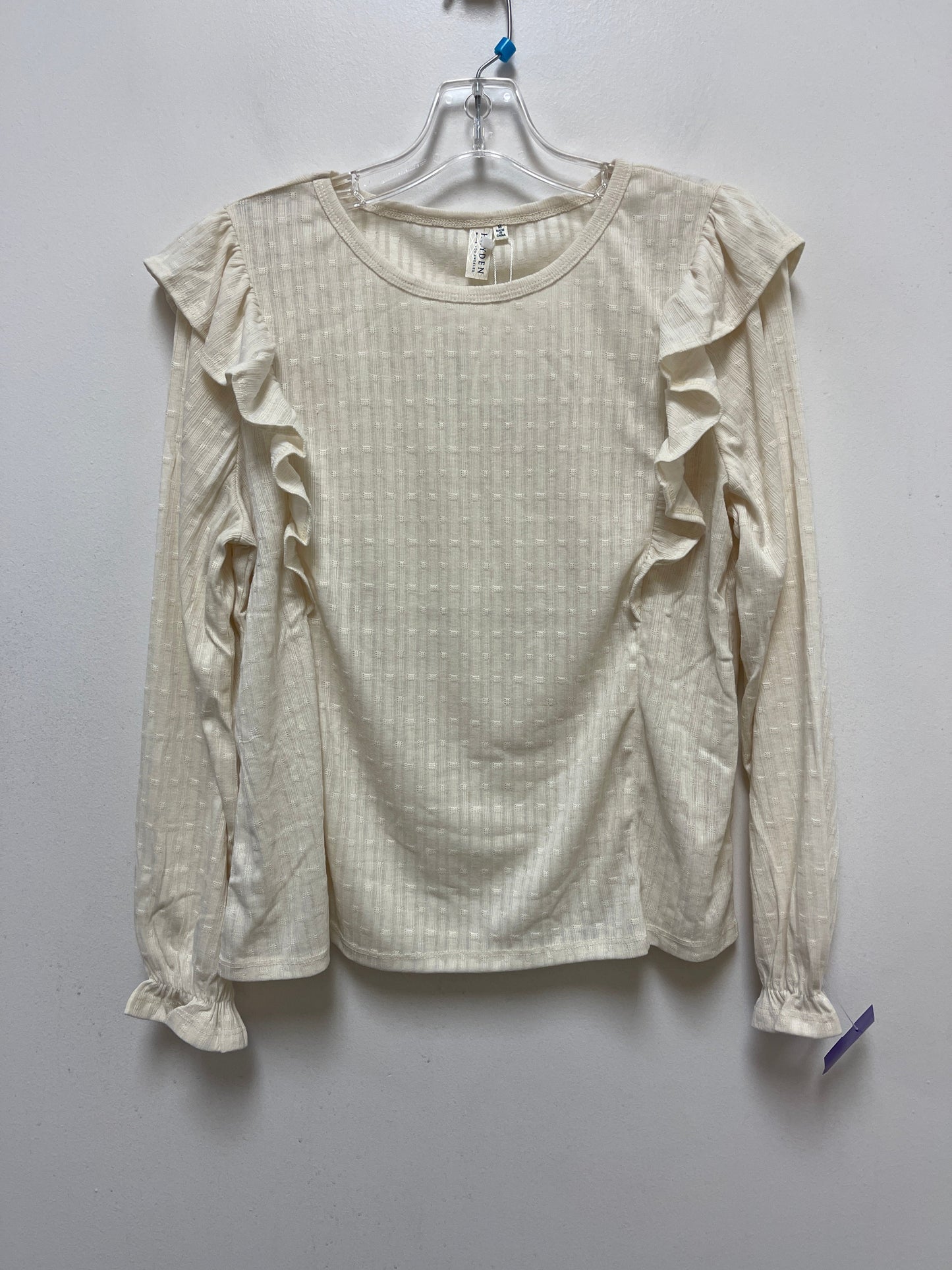 Cream Top Long Sleeve Hayden La, Size M