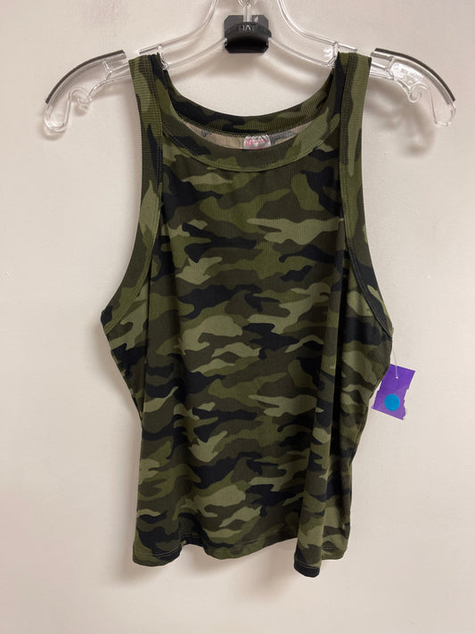 Tank Top By No Boundaries In Camouflage Print, Size: Xl