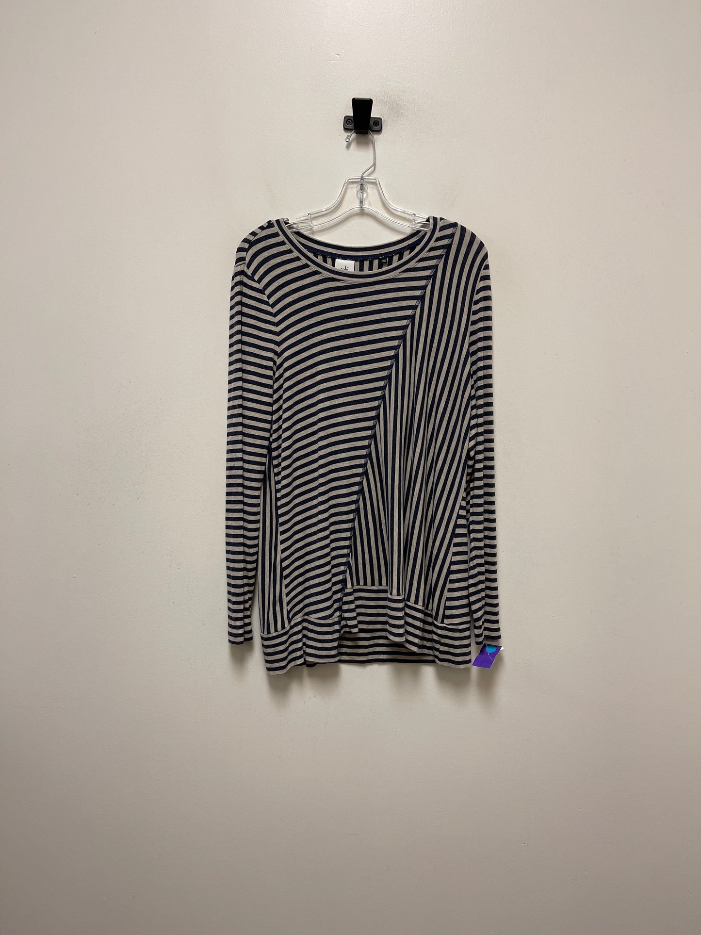 Navy Top Long Sleeve Cabi, Size L