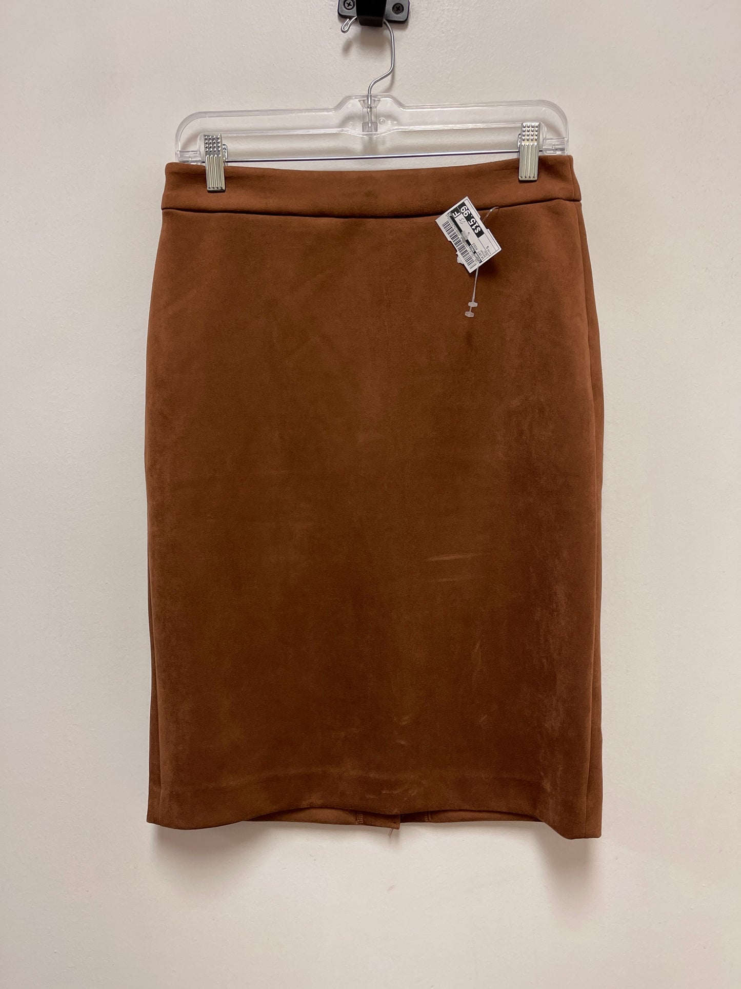 Skirt Midi By Joan Vass In Brown, Size: S