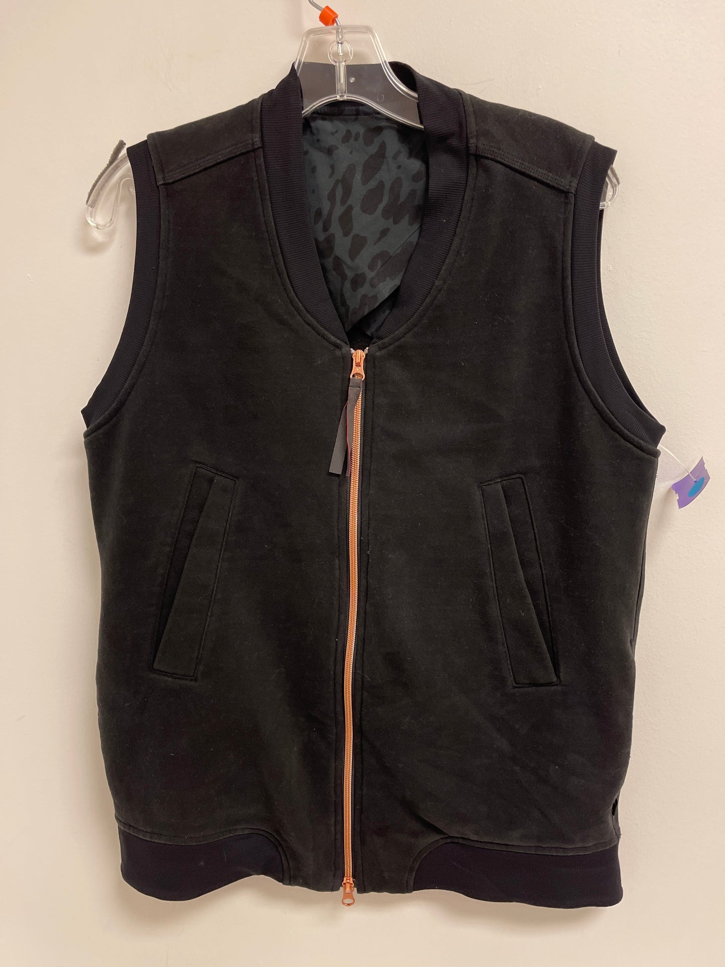 Black Vest Designer Lululemon, Size L