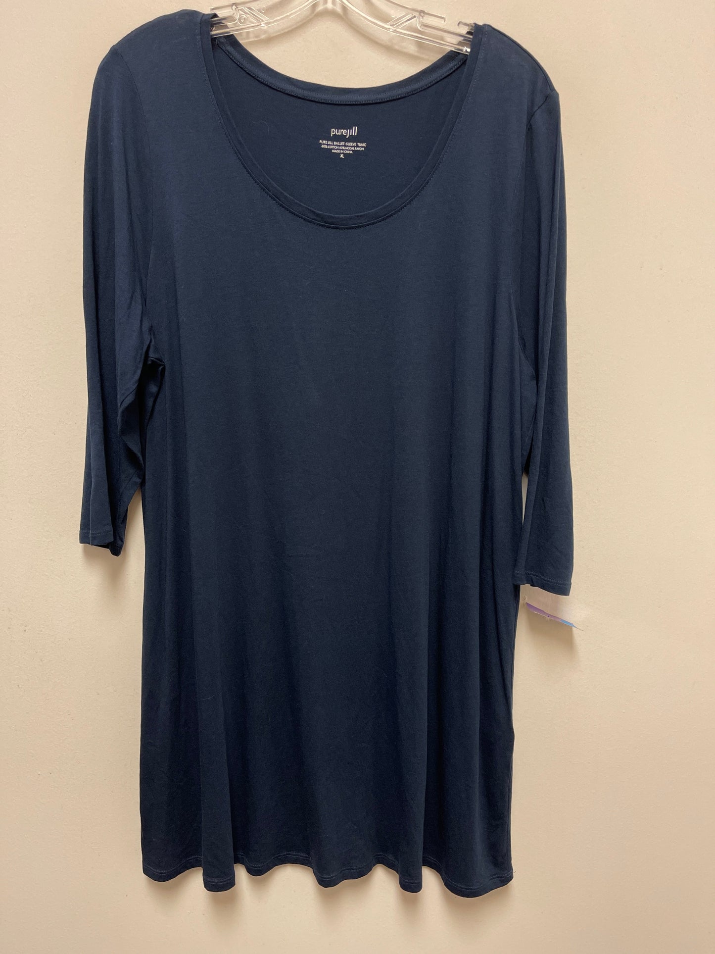 Navy Dress Casual Short Pure Jill, Size Xl