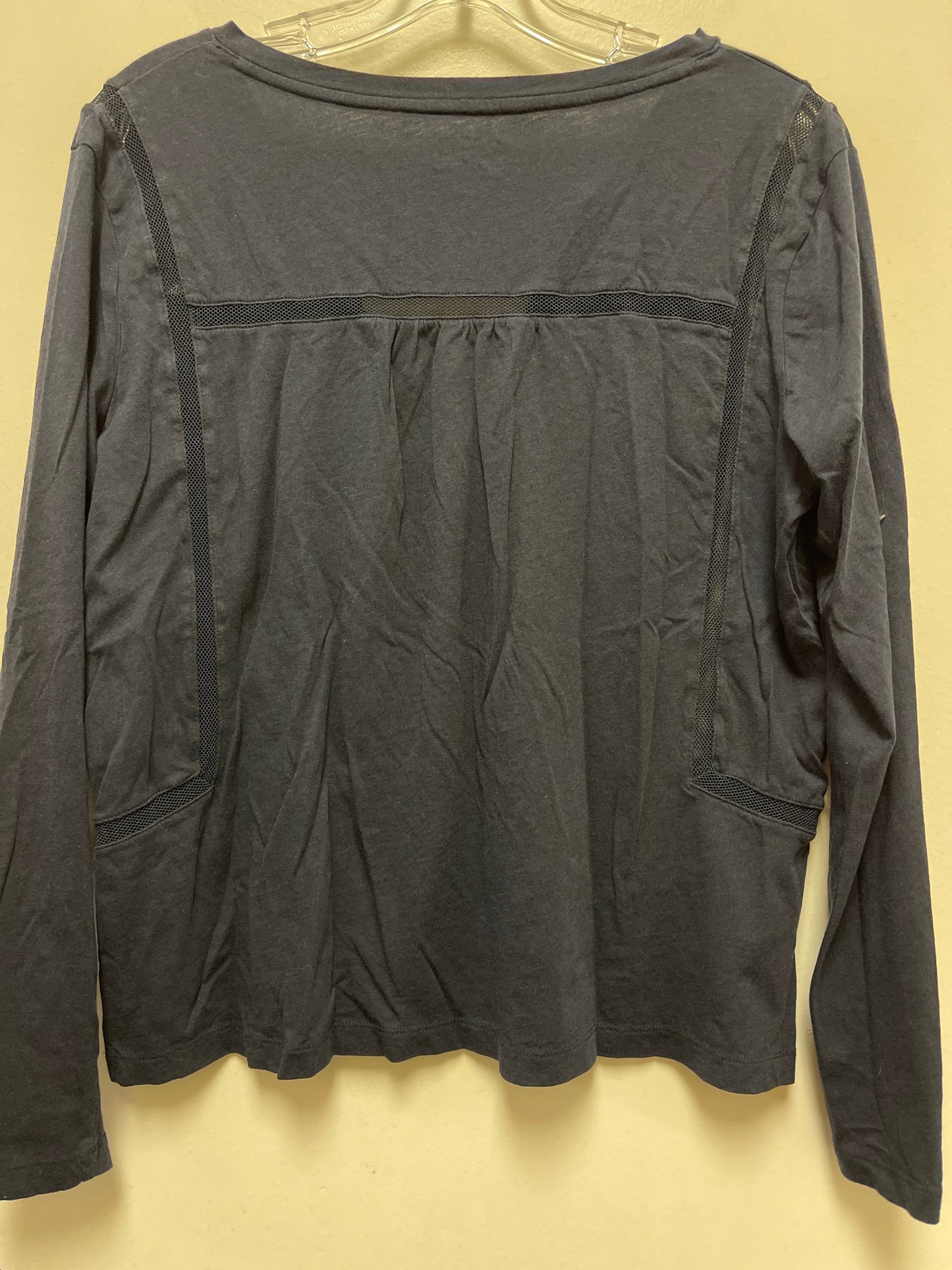 Navy Top Long Sleeve Eddie Bauer, Size M