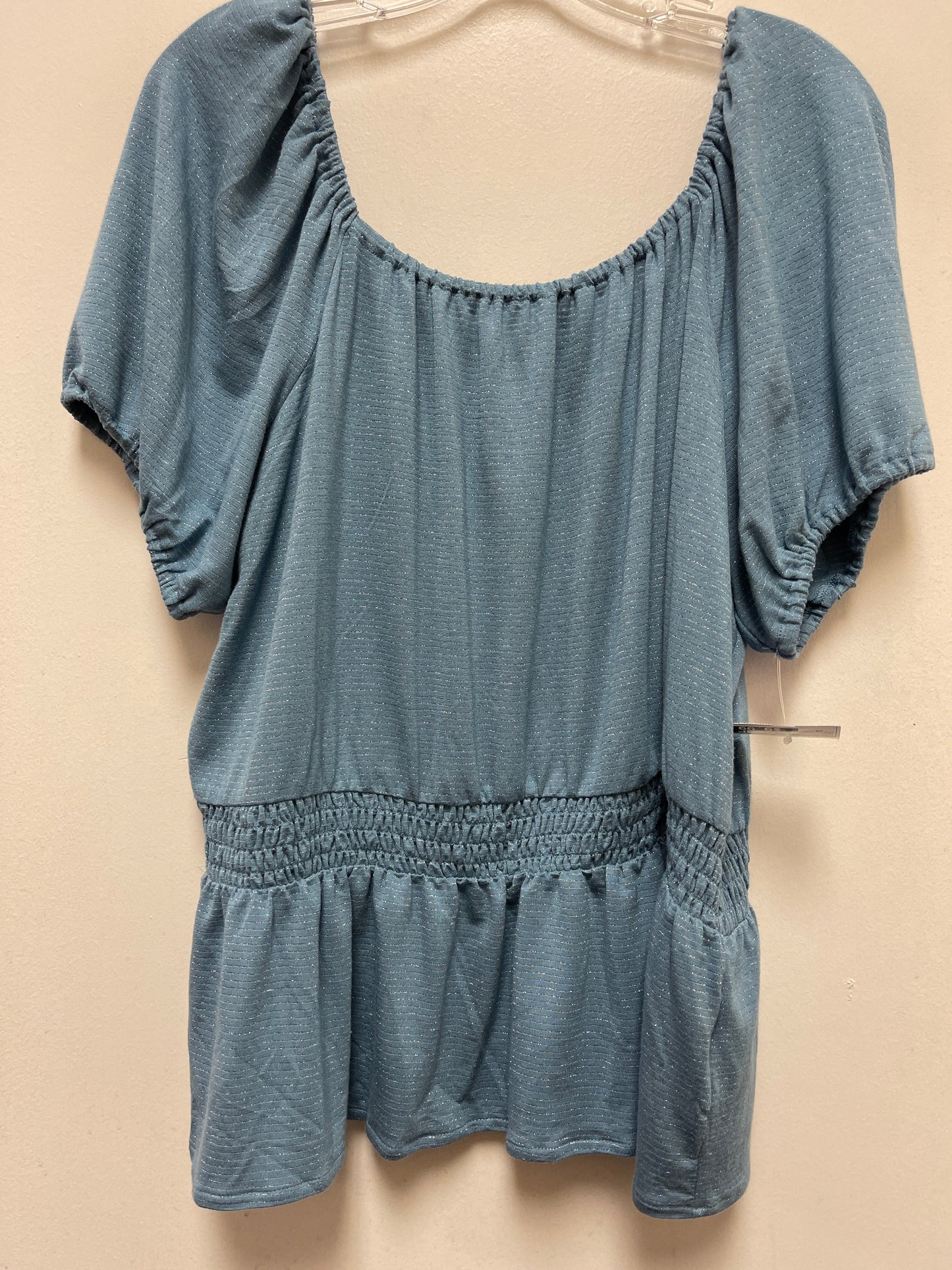 Blue Top Short Sleeve Lc Lauren Conrad, Size 2x