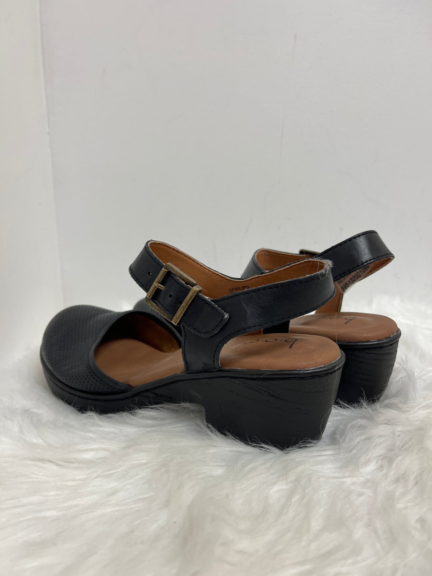 Black Sandals Heels Block Born, Size 9