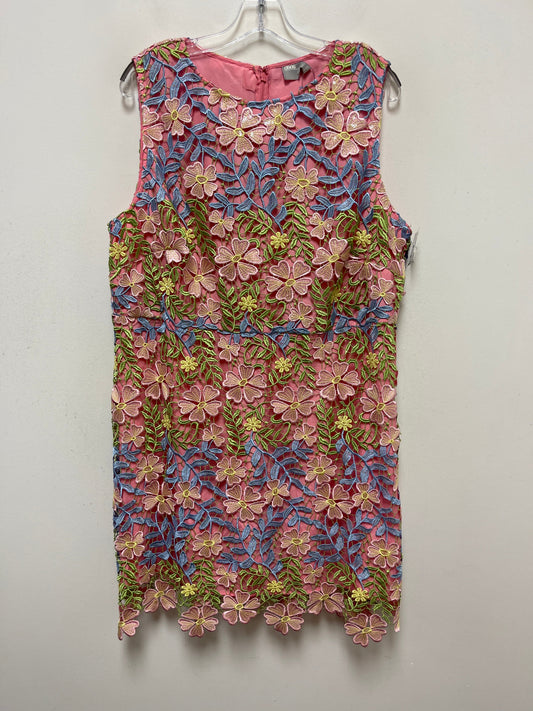 Floral Print Dress Casual Midi Asos, Size 1x