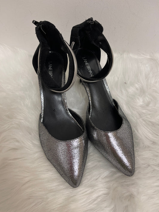 Silver Shoes Heels Stiletto Lane Bryant, Size 10