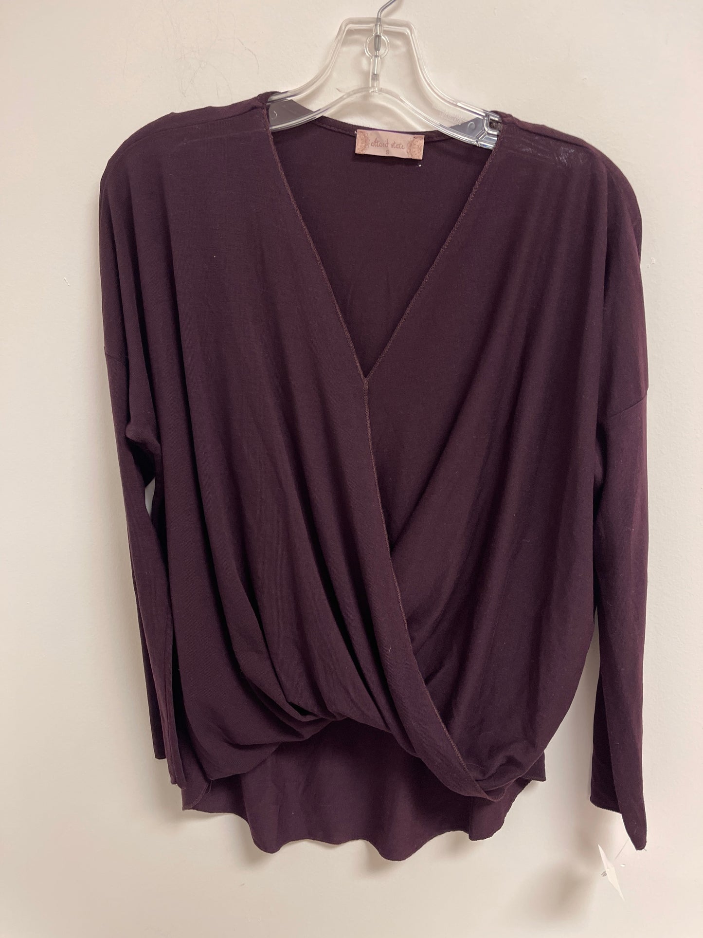 Purple Top Long Sleeve Altard State, Size S