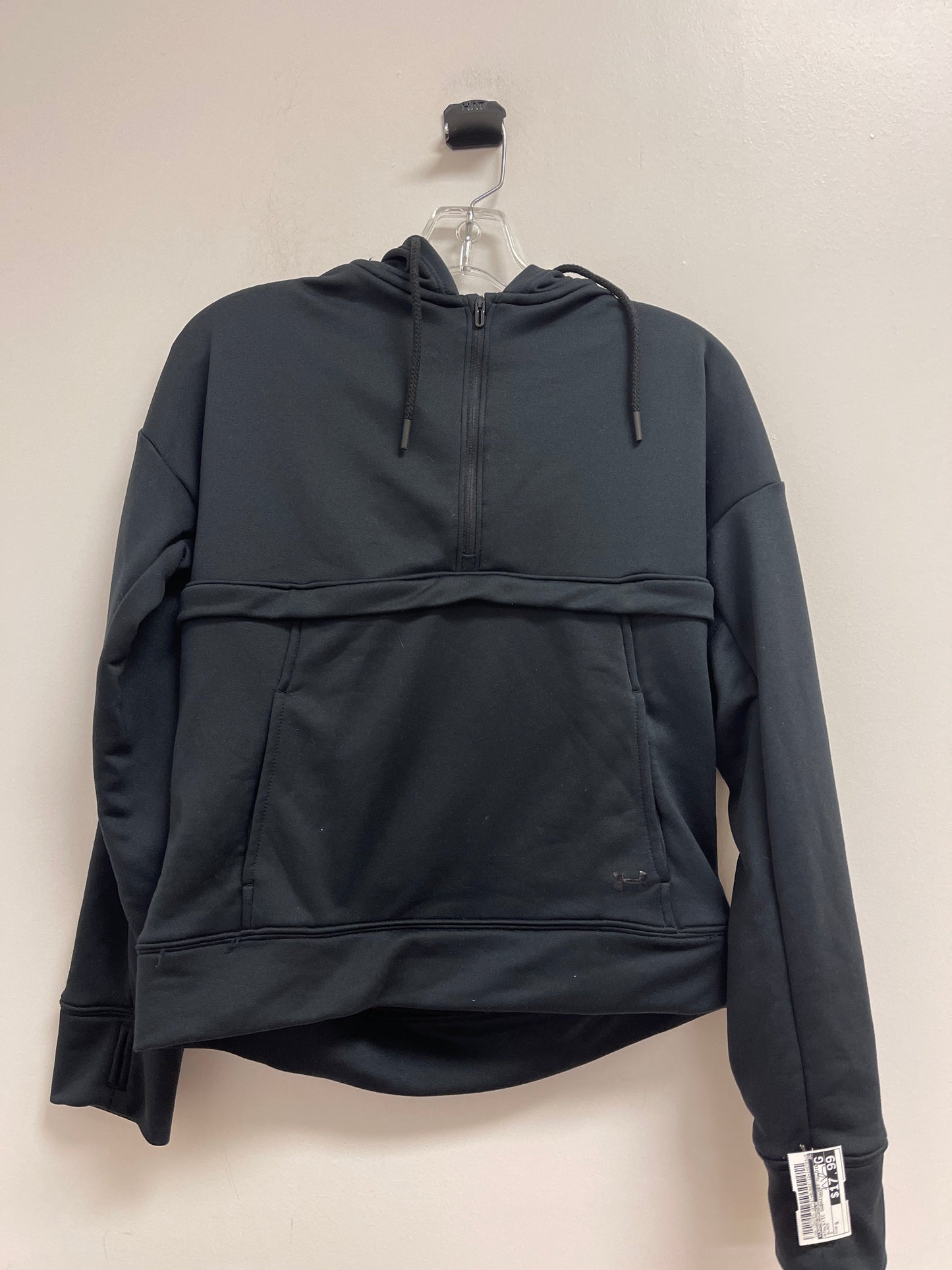 Black Athletic Sweatshirt Hoodie Under Armour, Size S