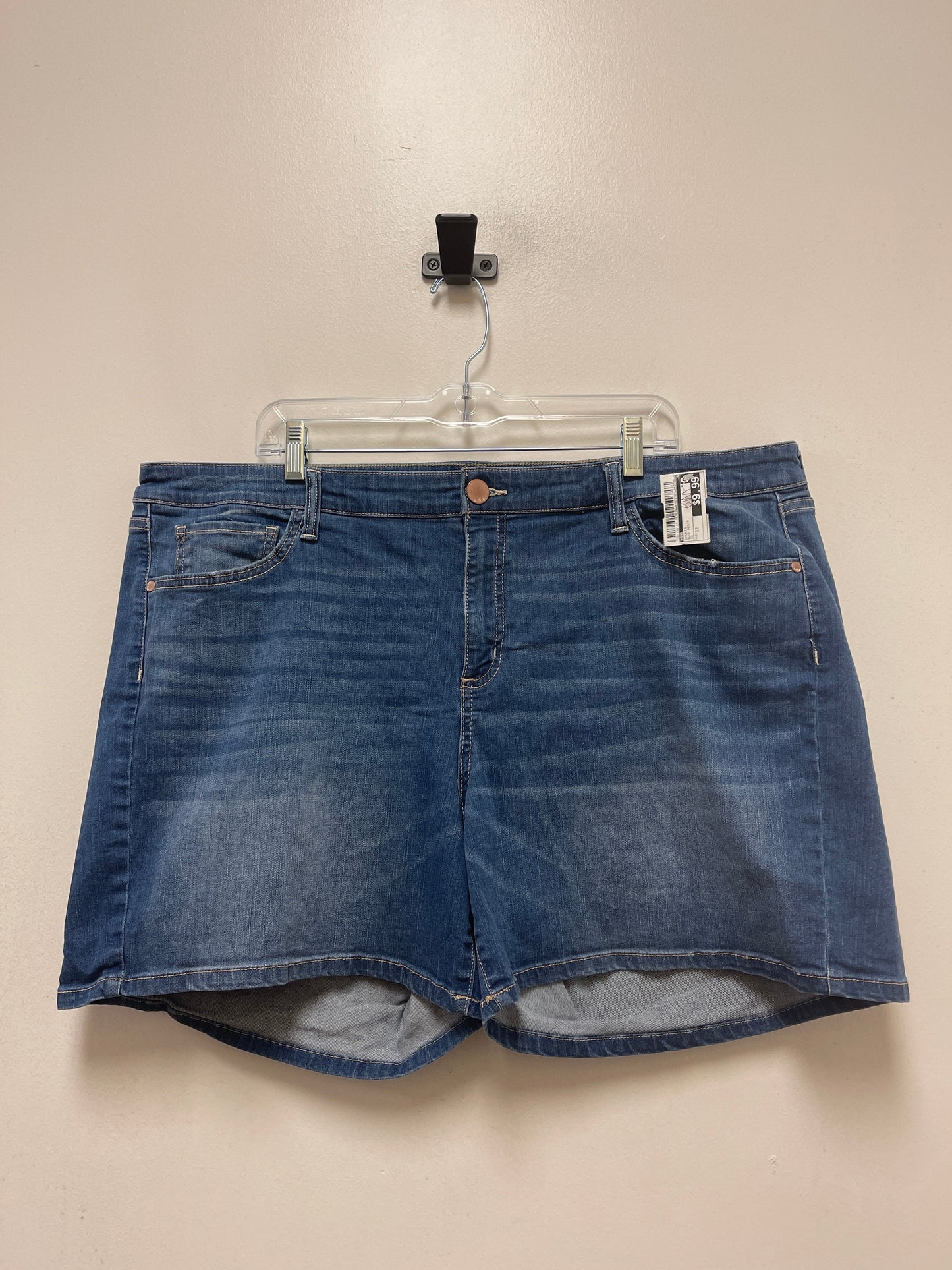 Blue Denim Shorts Ana, Size 22