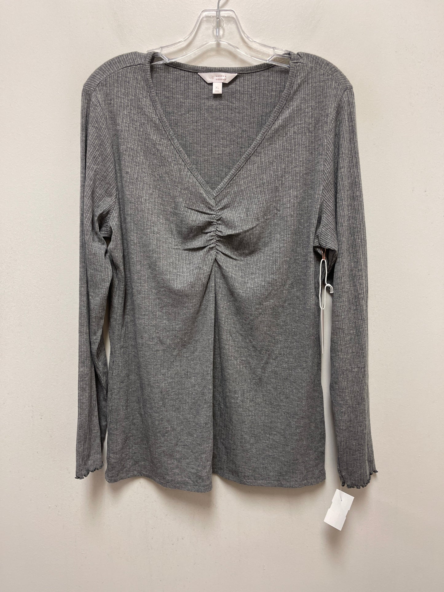 Grey Top Long Sleeve Lc Lauren Conrad, Size Xl