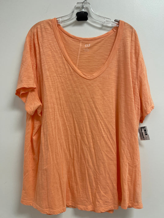 Orange Top Short Sleeve Gap, Size 2x