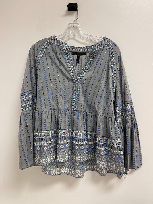 Blue Top Long Sleeve Bcbgmaxazria, Size Xs