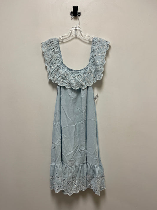 Blue Dress Casual Short Time And Tru, Size M