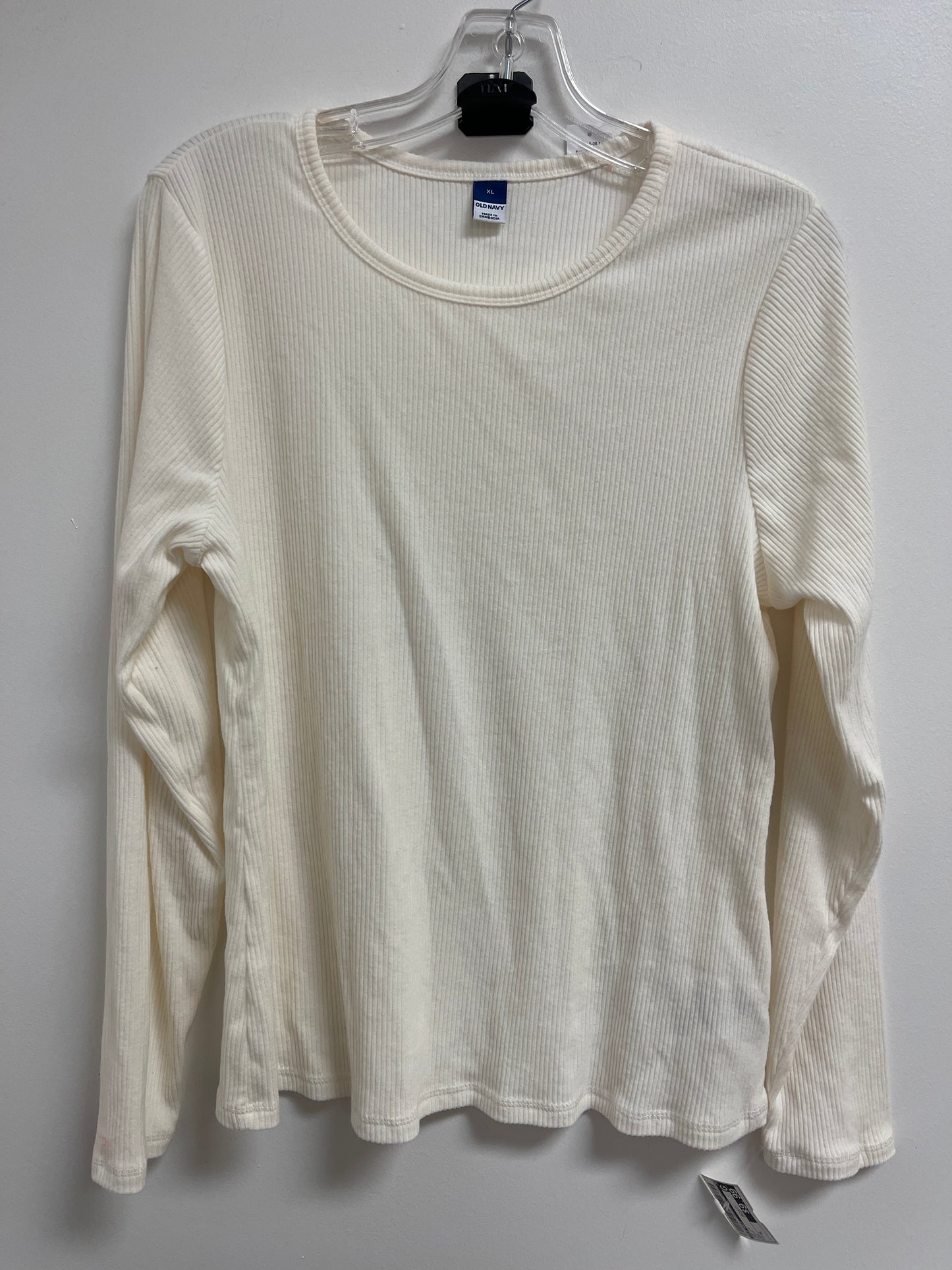 Cream Top Long Sleeve Old Navy, Size Xl