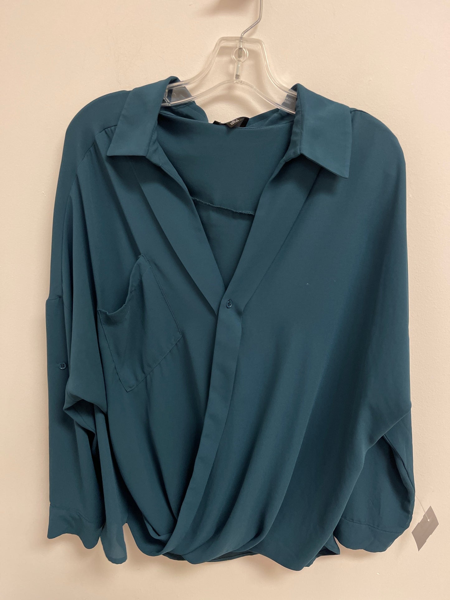 Blue Top Long Sleeve Lumiere, Size L