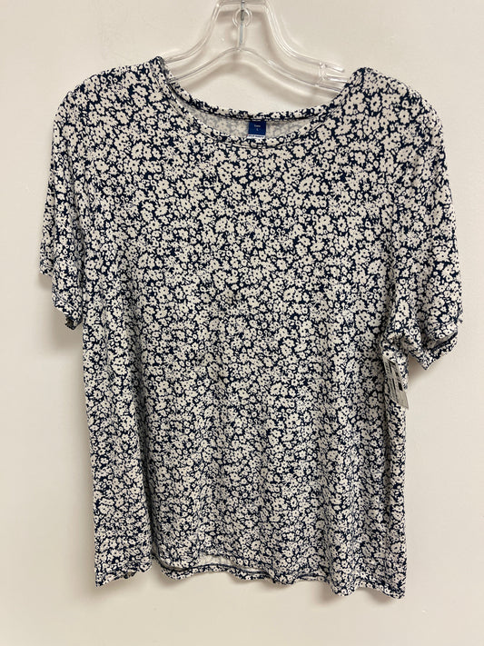 Blue Top Short Sleeve Old Navy, Size L