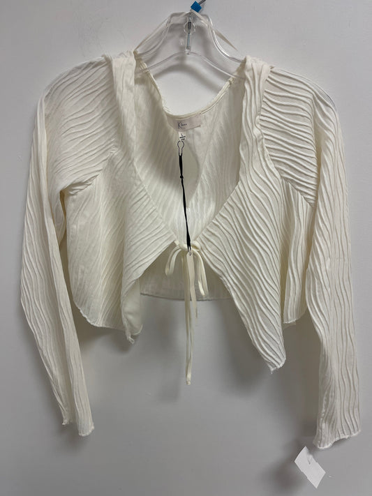 Cream Sweater Cardigan Clothes Mentor, Size L