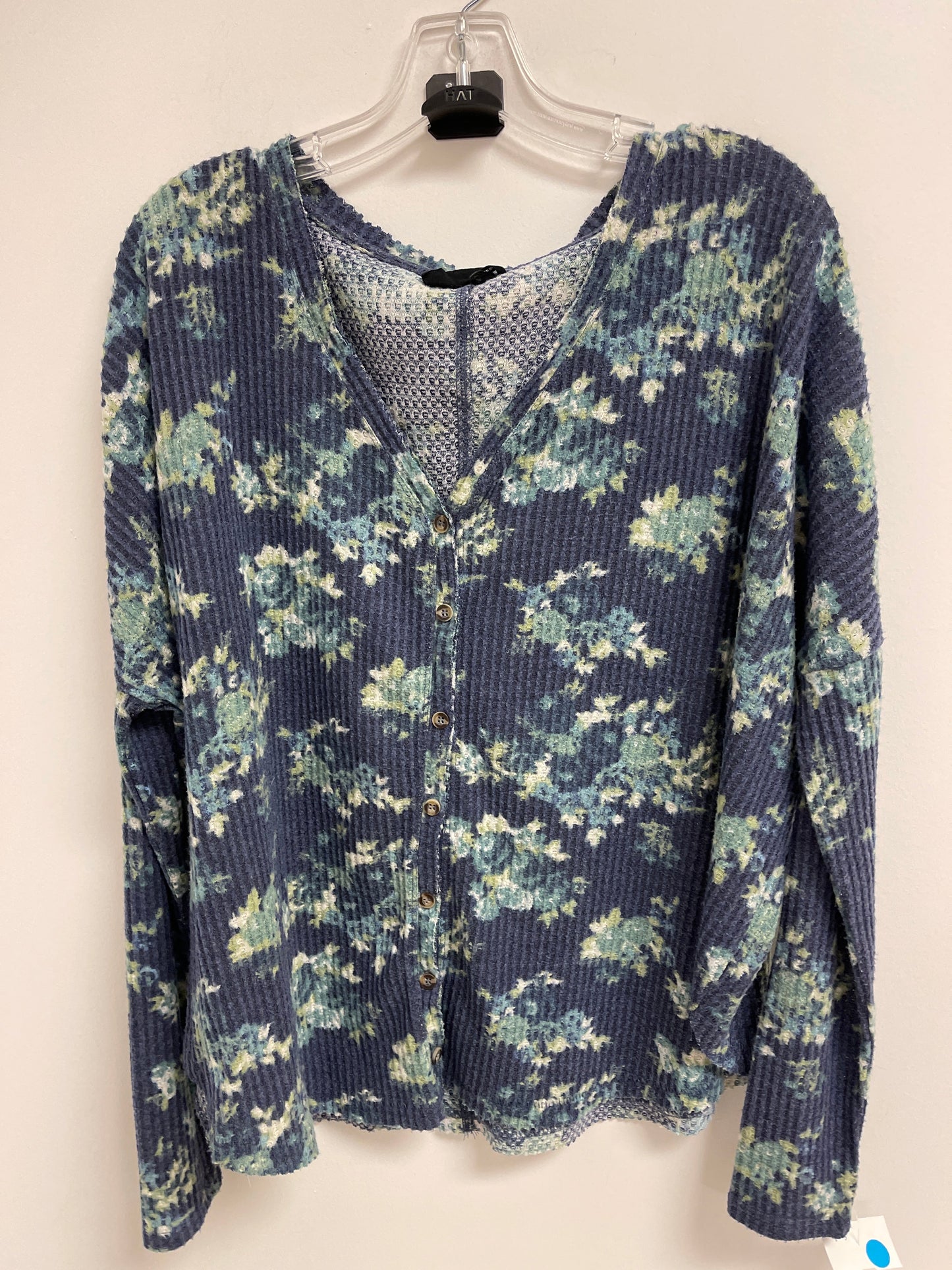 Navy Top Long Sleeve Urban Outfitters, Size M