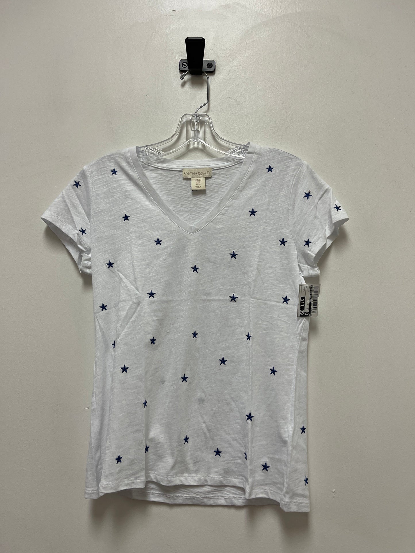 White Top Short Sleeve Cynthia Rowley, Size Xs