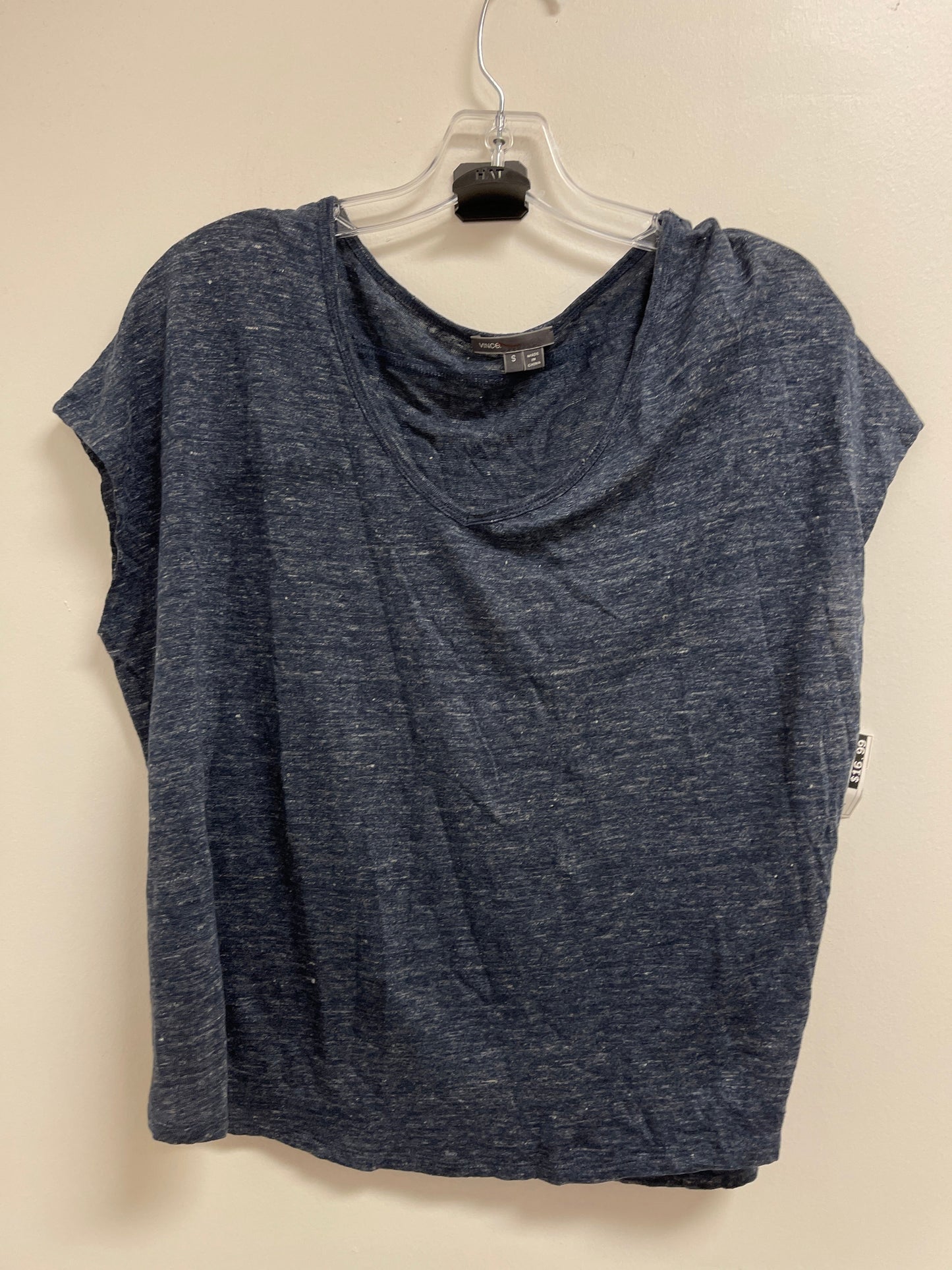 Top Short Sleeve By Vince In Navy, Size: S