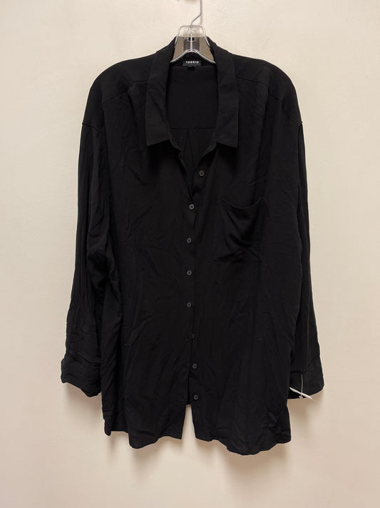 Blouse Long Sleeve By Torrid In Black, Size: 3x