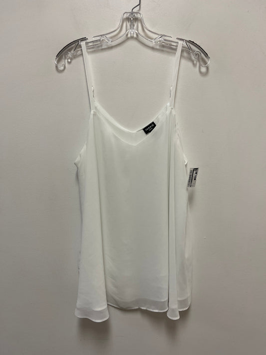 Top Sleeveless By Torrid In White, Size: 1x