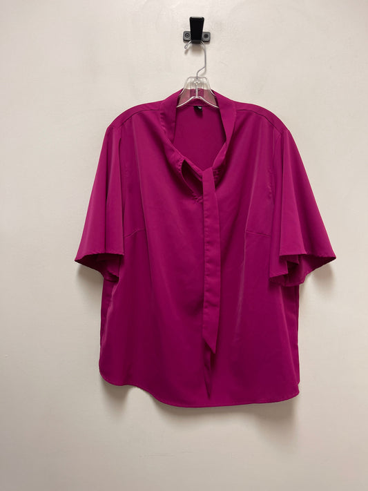 Top Short Sleeve By Clothes Mentor In Purple, Size: 2x