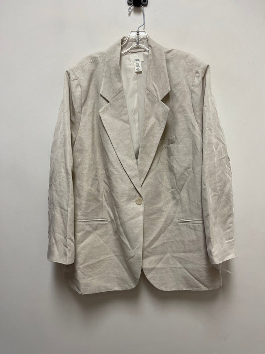 Blazer By H&m In Cream, Size: 2x